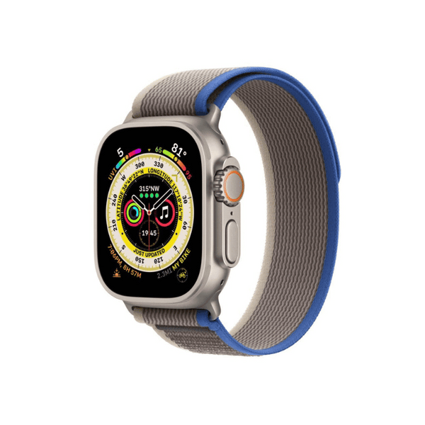 blue gray Nylon Apple Watch Band - Braided | Jecless