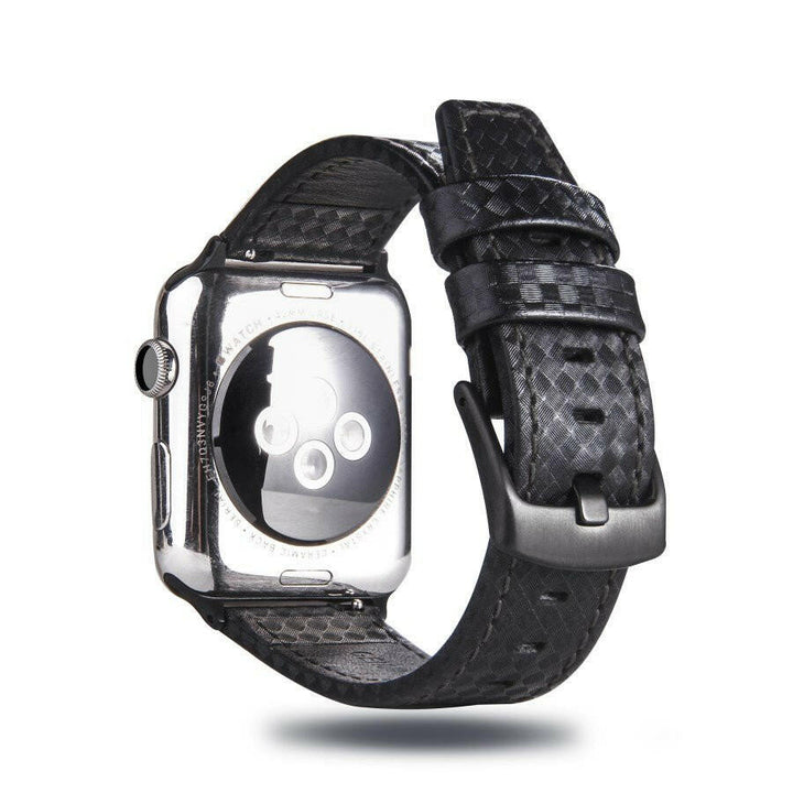 New Apple Watch Carbon Fiber Leather Band | Jecless